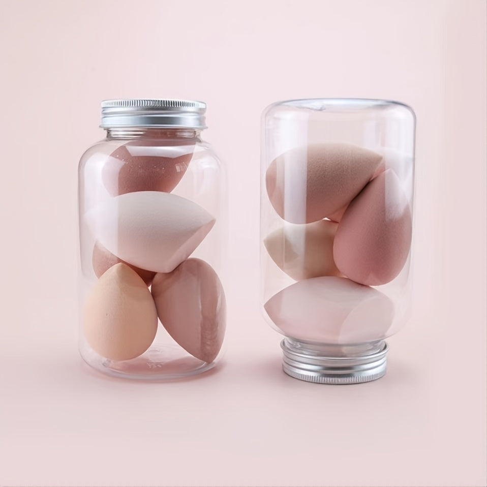 7 Pc Softness Makeup Eggs Set - Mini Makeup Sponges for Gradient Puff and Foundation