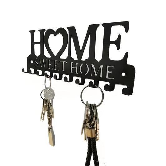 1pc Key Holder For Wall Mount Sweet Home Organizer Decorative, Metal Hanger For Front Door, Kitchen Store House, Work, Car, Vehicle Keys Vintage Decor
