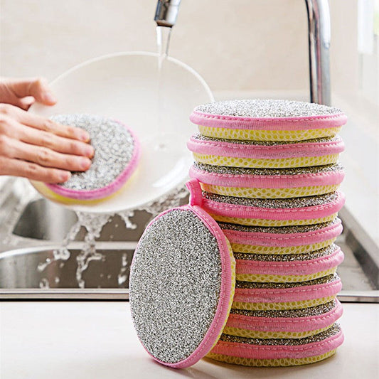 5/10PCS Double-Sided Dishwashing Sponges