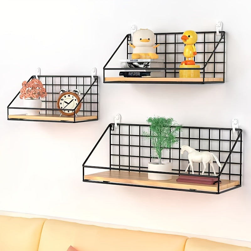 1pc Floating Shelves Wall Mounted, Hanging Storage Shelf For Bathroom, Living Room, Bedroom, Kitchen
