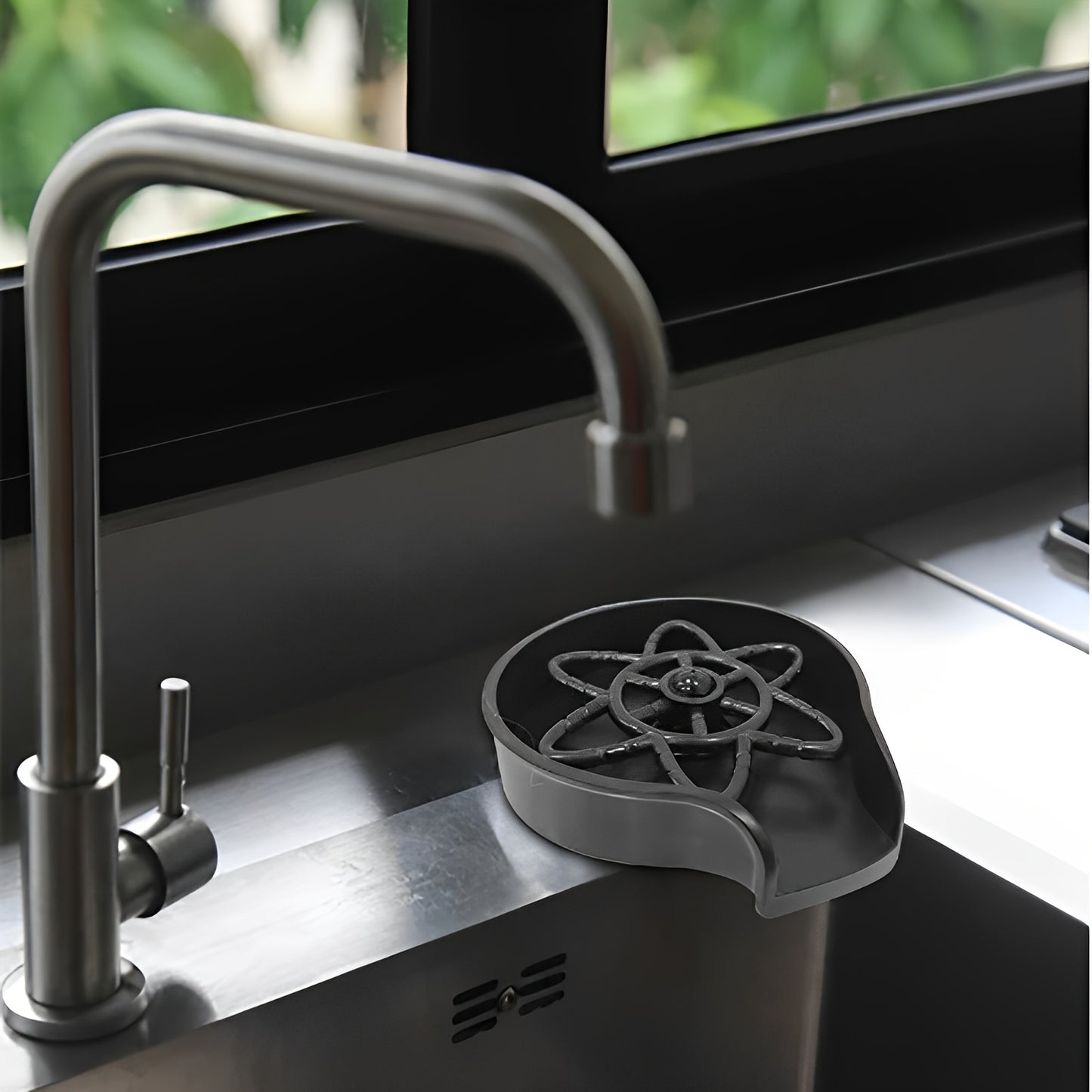 1pc Glass Rinser For Kitchen Sink, Bottle Cup Washer For Sink Attachment, Kitchen Bar Sink Cleaner, Bottle Washer, Kitchen Sink Automatic Flushing Device