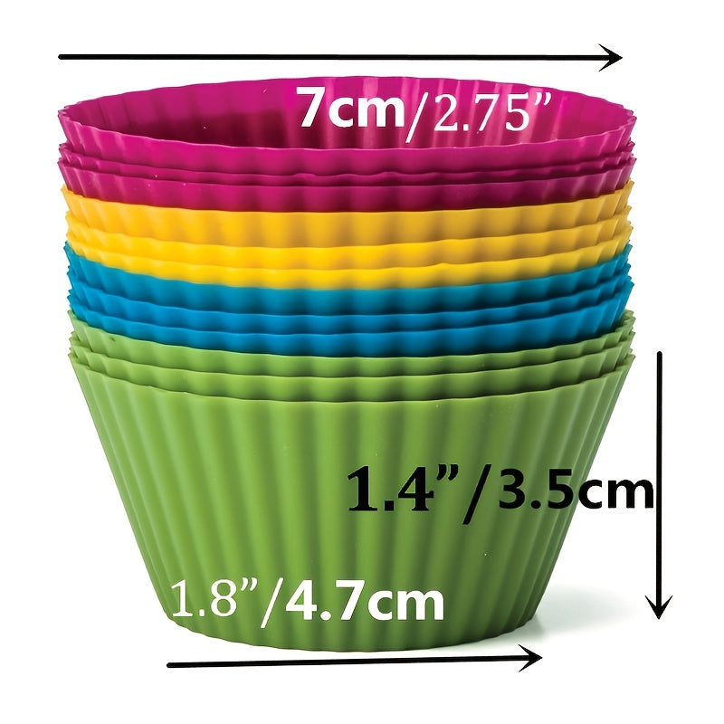 12-Piece Silicone Cupcake Pan Set