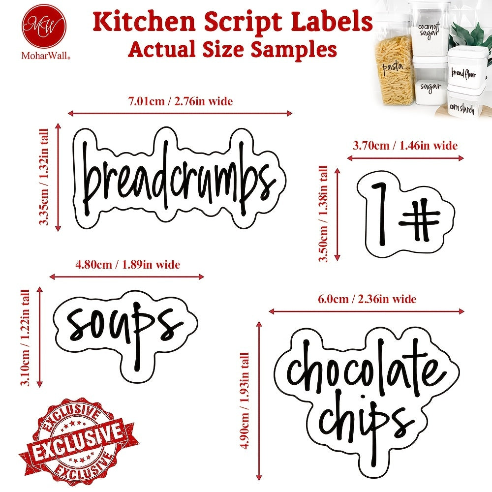 120 Piece Kitchen Organization Labels
