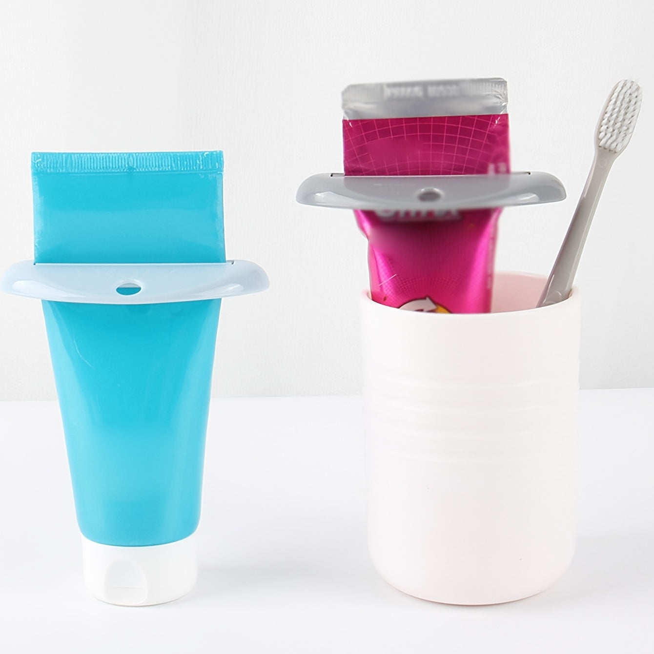 2 Pack Toothpaste Tube Squeezer Dispenser Clips