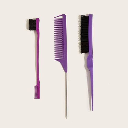 3 Piece Professional Hair Styling Comb Set