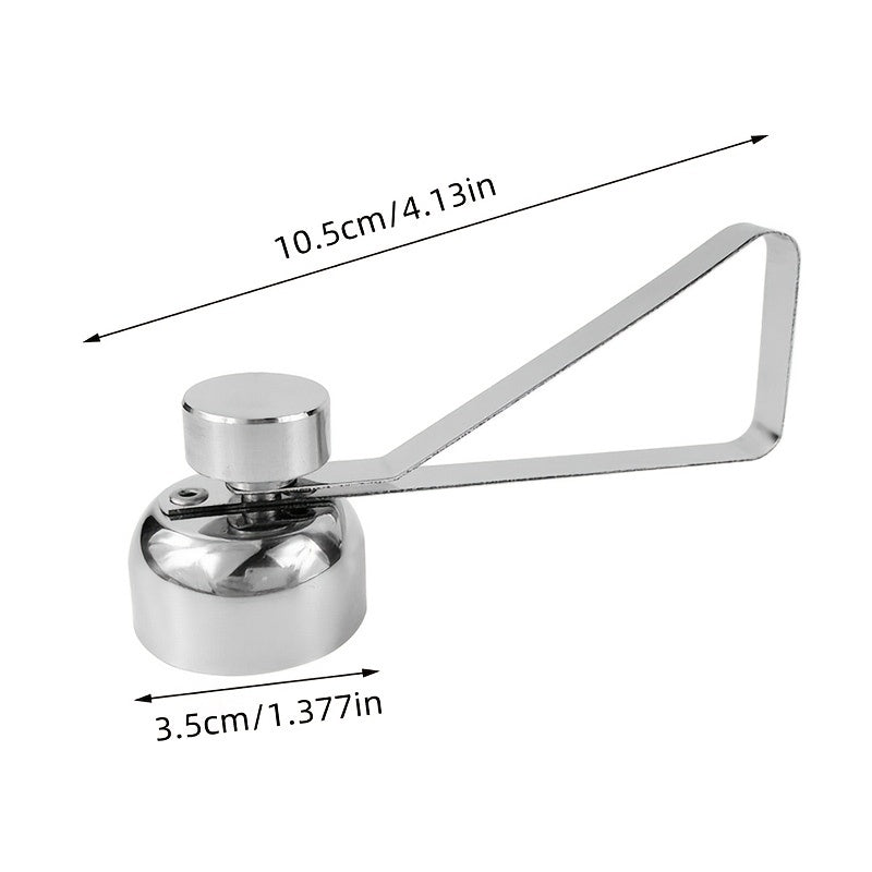 1pc Egg Cracker Topper, Stainless Steel Egg Opener, Eggshell Cutter, Kitchen Remover Tool For Raw/Soft Hard Boiled Egg