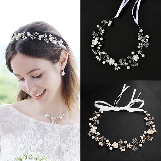 Crystal Pearl Bridal Headband