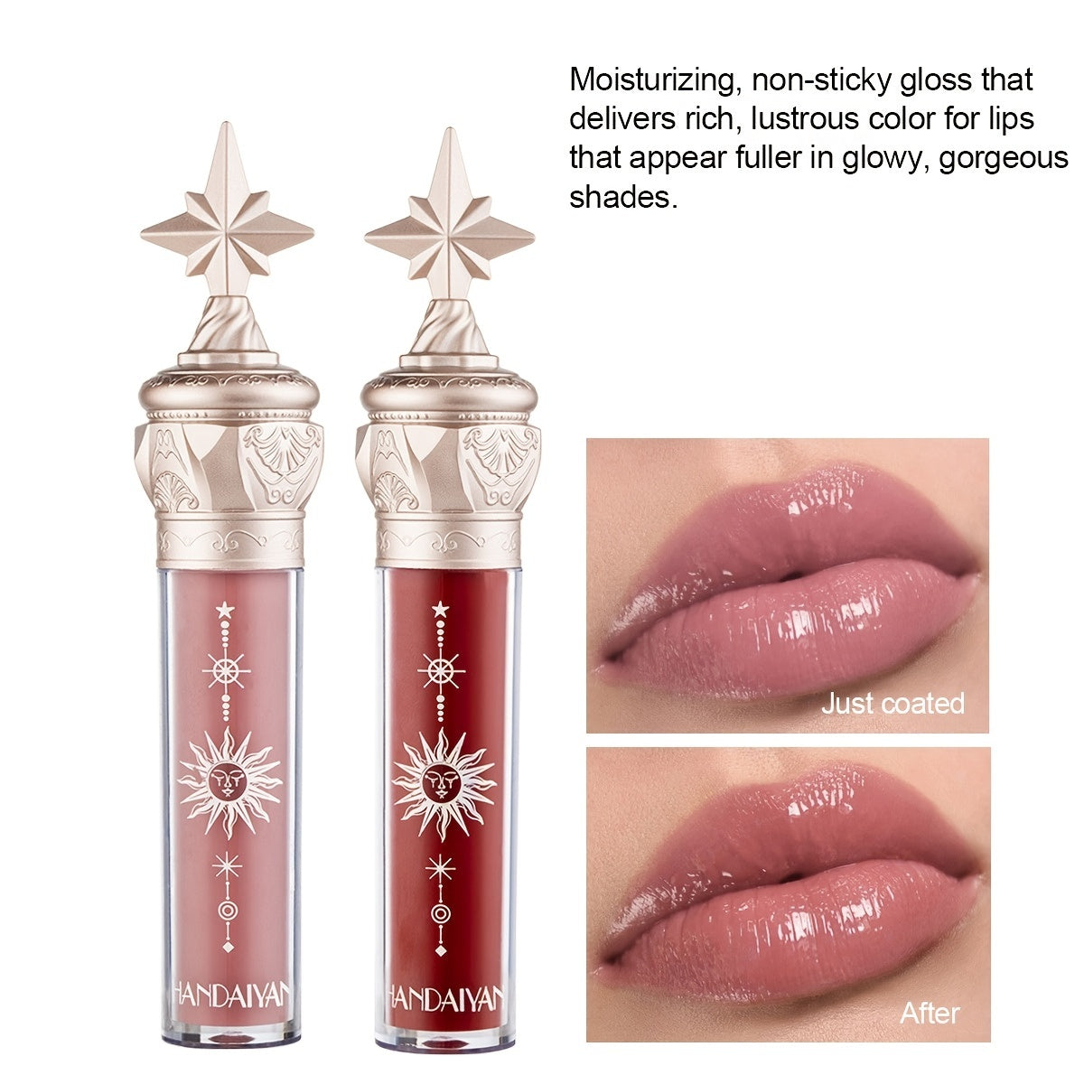 SHINY STAR Moisturizing Long-Lasting Mirror Lip Glaze Lipstick