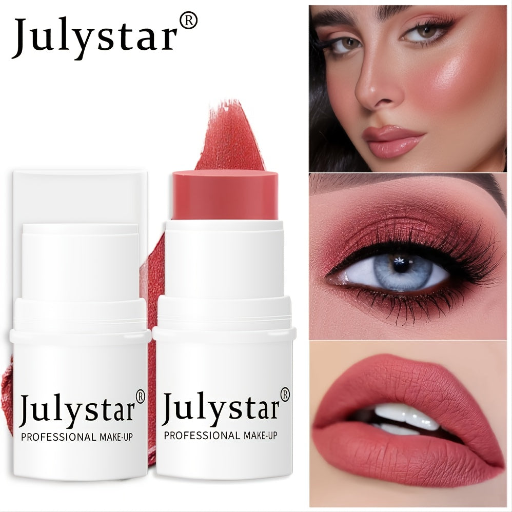6-Color Lazy Blush Stick Shimmer Cheek Rouge Cream Highlighter