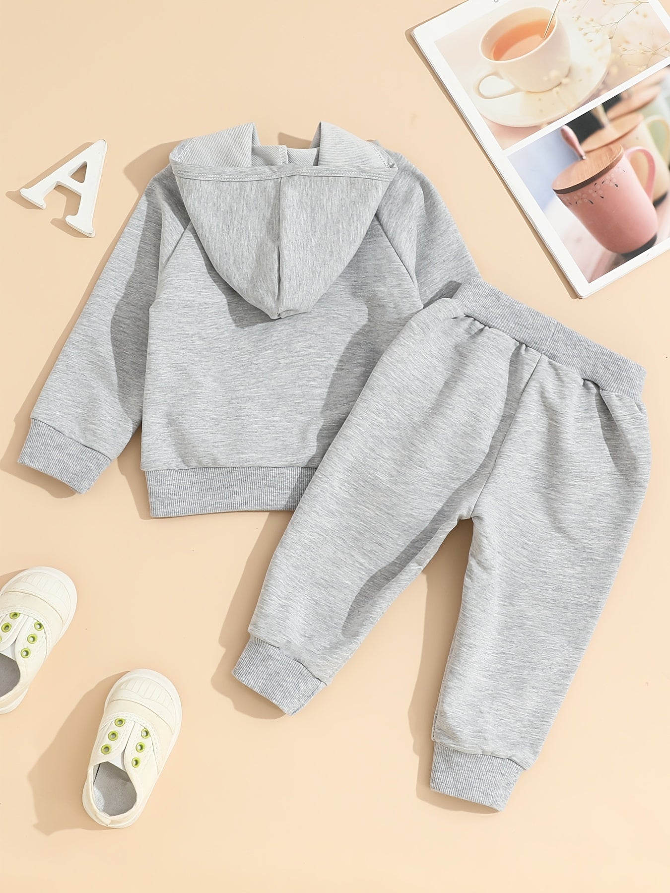 2PCS Toddler Boys Hoodie Sweatshirt & Pant Set