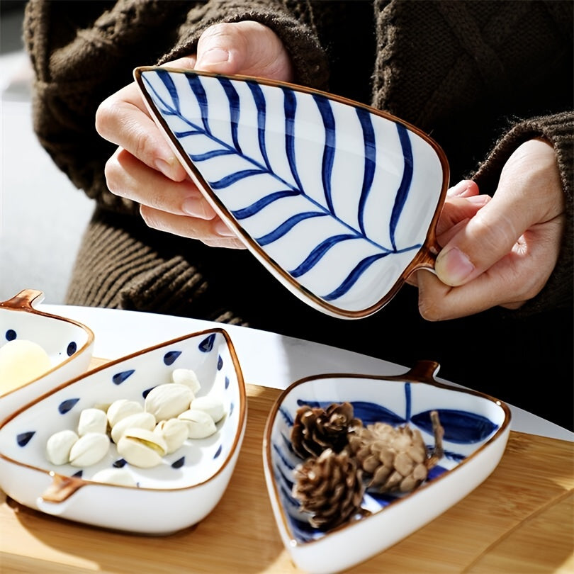Creative Leaf Shape Ceramic Appetizer Plate