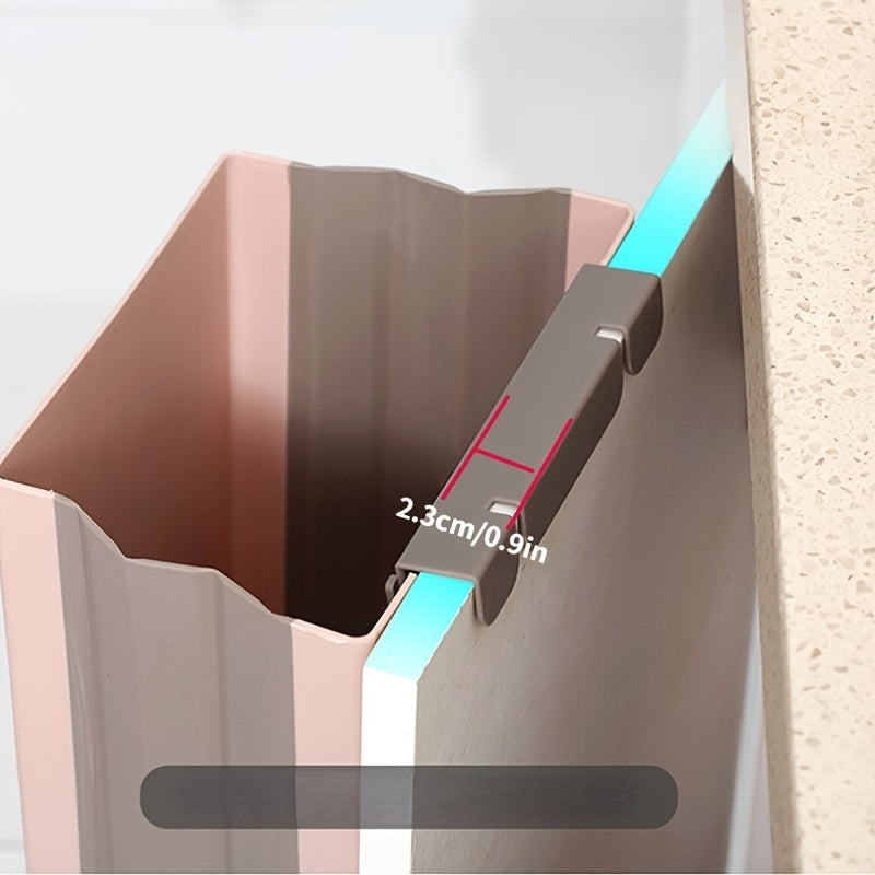 1pc Garbage Can Hanging Household Foldable Cabinet Door Classification Multifunctional Garbage Can In Kitchen