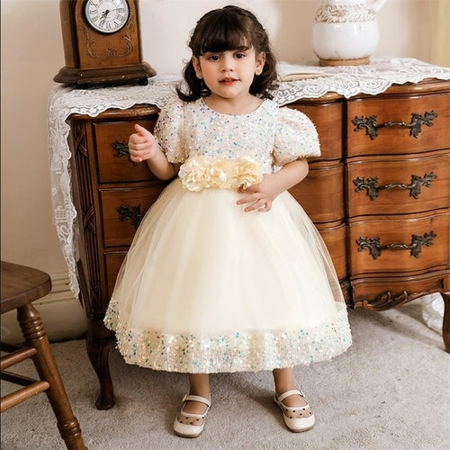 Sparkling Floral Elegance: Sequined Flower Vestidos for a Memorable Occasion
