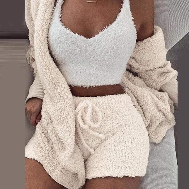 Ezzile's 'Sexy-2023' 3-piece clothing set for women, made with high-quality materials for ultimate comfort and durability.