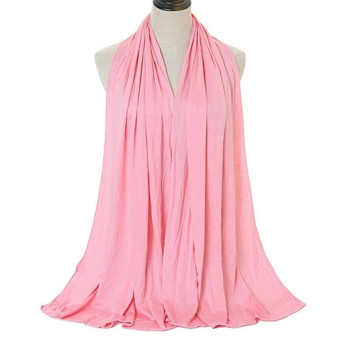 "Soft and Comfortable Modal Cotton Jersey Hijab Scarf for Women - Perfect for Everyday Wear"