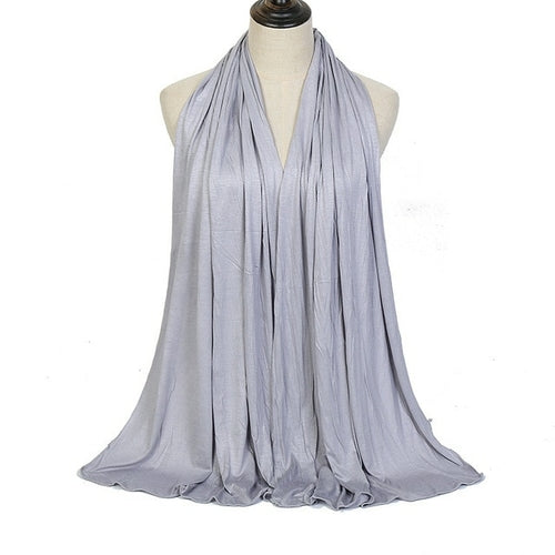 "Soft and Comfortable Modal Cotton Jersey Hijab Scarf for Women - Perfect for Everyday Wear"