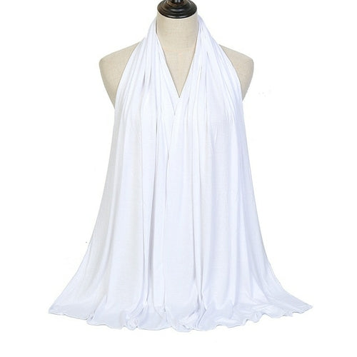 "Soft and Comfortable Modal Cotton Jersey Hijab Scarf for Women - Perfect for Everyday Wear"