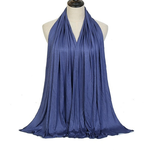 "Soft and Comfortable Modal Cotton Jersey Hijab Scarf for Women - Perfect for Everyday Wear"