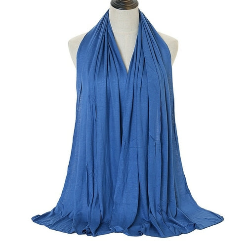 "Soft and Comfortable Modal Cotton Jersey Hijab Scarf for Women - Perfect for Everyday Wear"