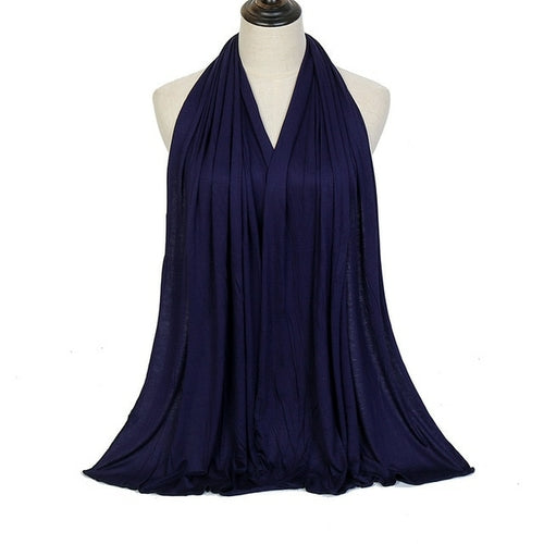 "Soft and Comfortable Modal Cotton Jersey Hijab Scarf for Women - Perfect for Everyday Wear"