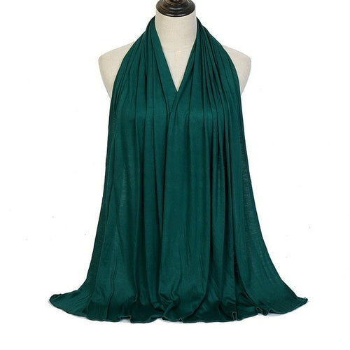 "Soft and Comfortable Modal Cotton Jersey Hijab Scarf for Women - Perfect for Everyday Wear"