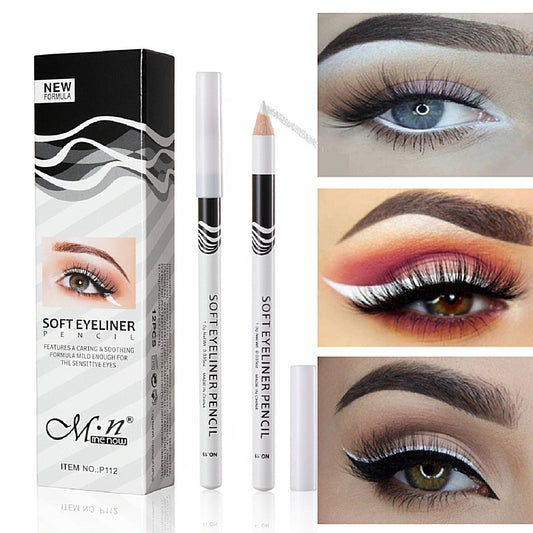 "Unleash Your Creativity: White Waterproof Long Lasting Eyeliner Pencil for Women's Fashion"