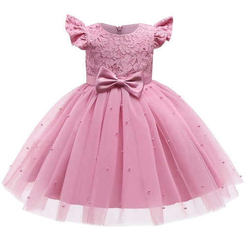 Elegant Pink Princess Dress for 12 Month Old Baby Girl's First Birthday