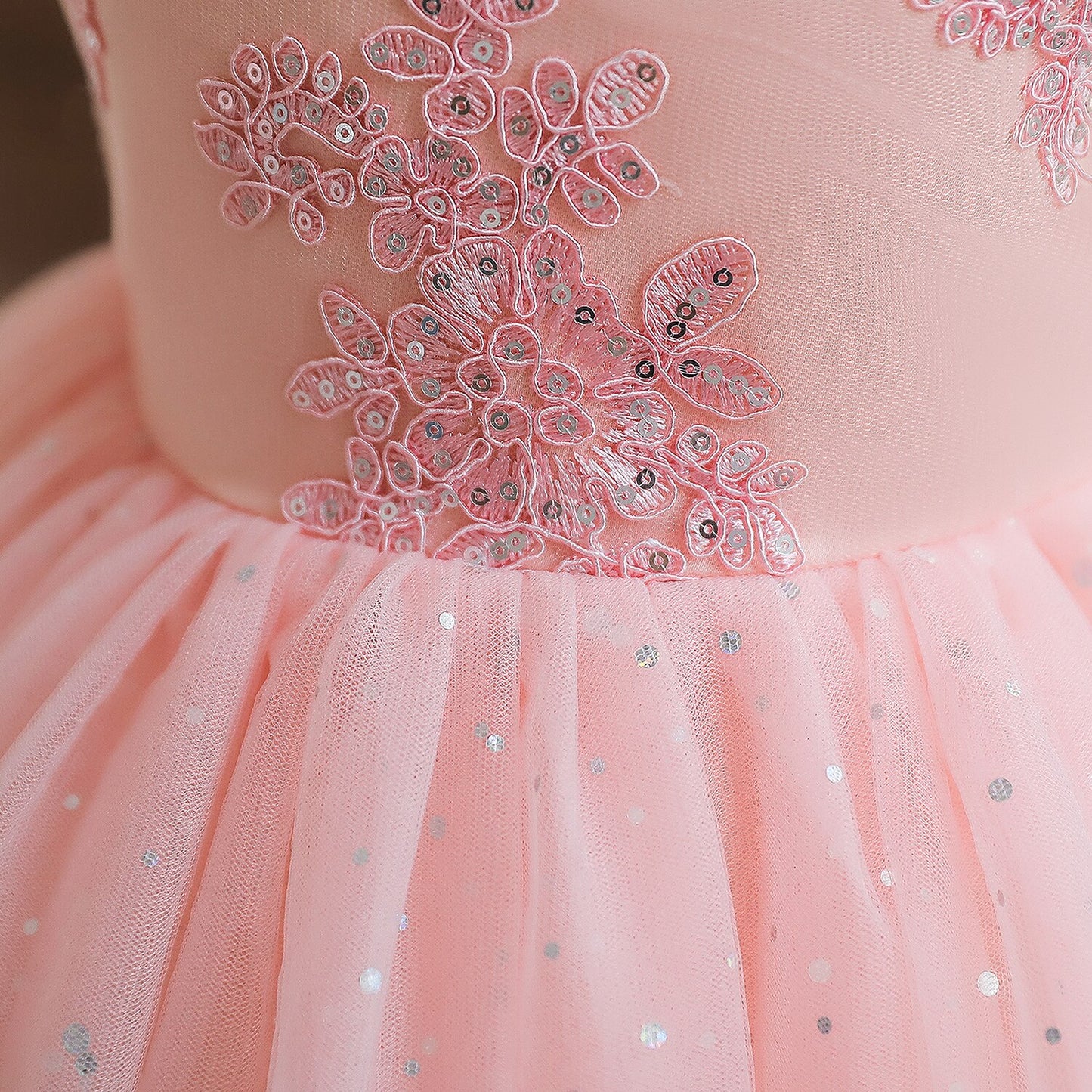 Elegant Pink Princess Dress for 12 Month Old Baby Girl's First Birthday