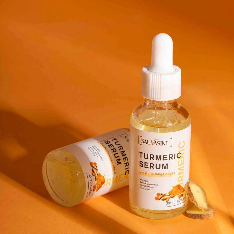 "Radiant Skin Glow Oil: Turmeric and Lemon Oil Lighten Dark Patches and Acne Scars"