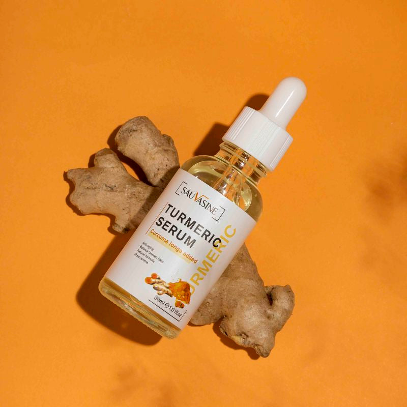 "Radiant Skin Glow Oil: Turmeric and Lemon Oil Lighten Dark Patches and Acne Scars"