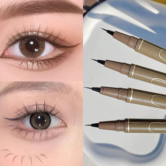 Precision Defined: Ultra-Thin Waterproof Liquid Eyeliner for Korean Makeup and Women's Quick Look