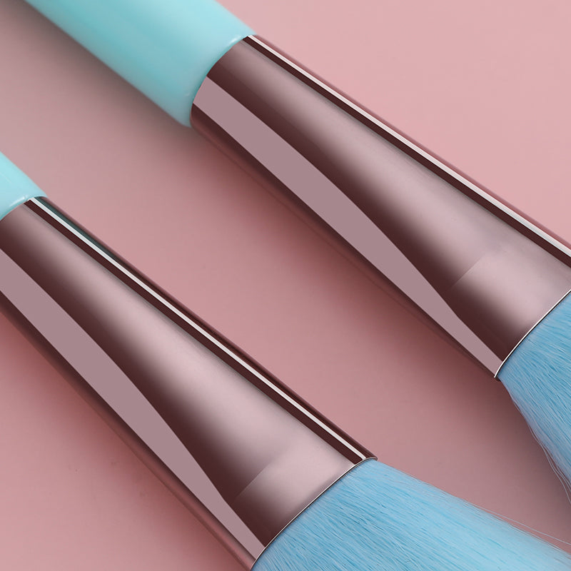 Xinyan Professional Blue Makeup Brush Set