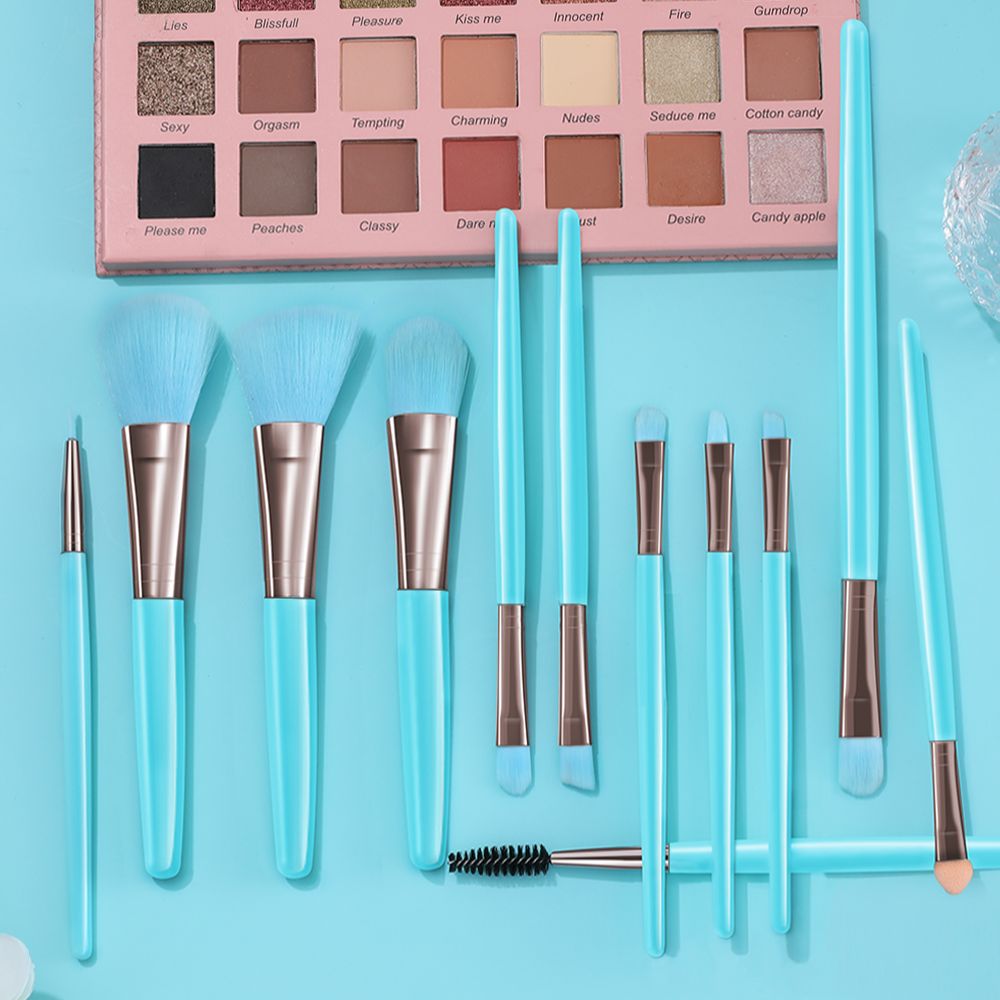 Xinyan Professional Blue Makeup Brush Set