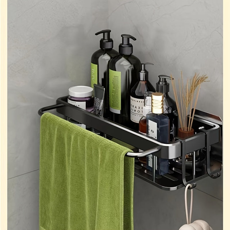 1pc Kitchen And Bathroom Washing Rack, Household Multi-functional No-Punch Wall-mounted Draining Rack, Sink Storage