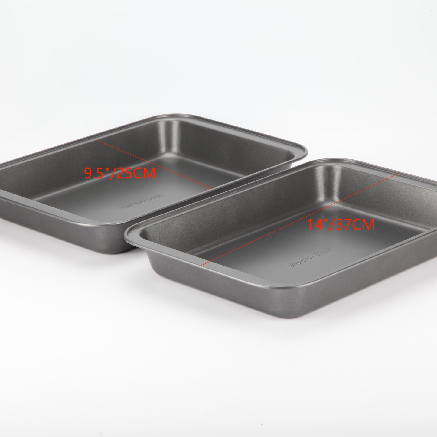 2 Piece Recipe Right Non-Stick Oblong Cake Pan Set