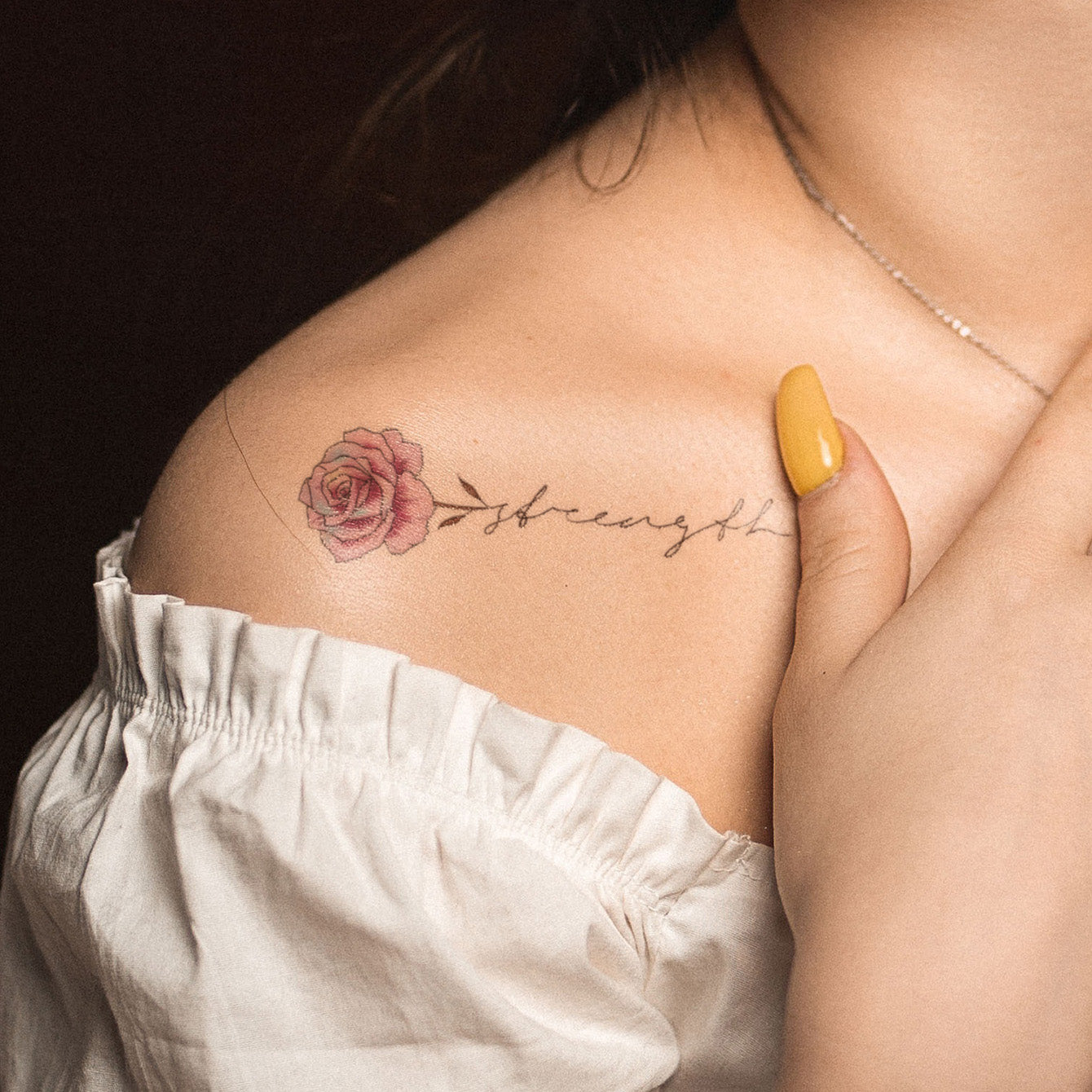 6-Piece Beautiful Flower Printed Body Tattoo Stickers