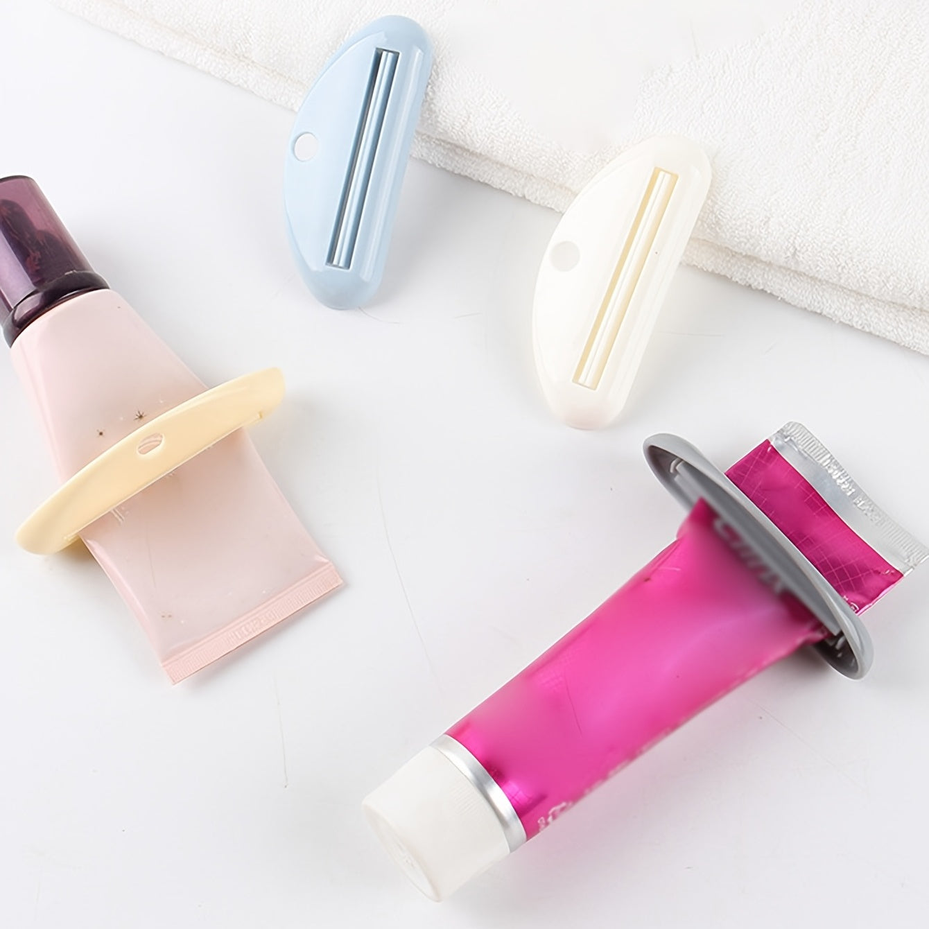 2 Pack Toothpaste Tube Squeezer Dispenser Clips