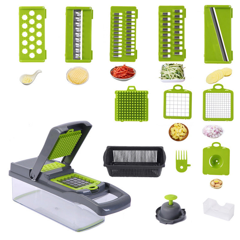 1pc Multipurpose Vegetable Chopper & Food Processor, Salad Chopper, Kitchen Supplies For Food Preparation, Kitchen Accessories