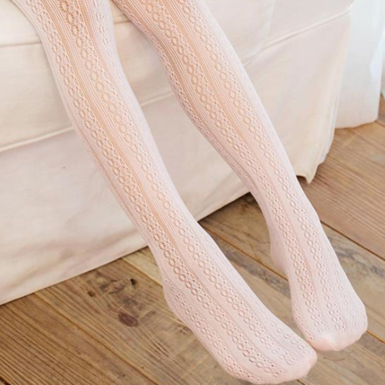 Baby Girl Pure White Lace Leggings