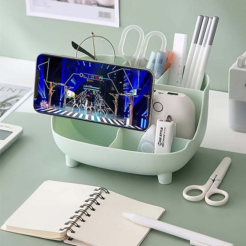 1pc Cute Pig Pen Holder for Desk Organization