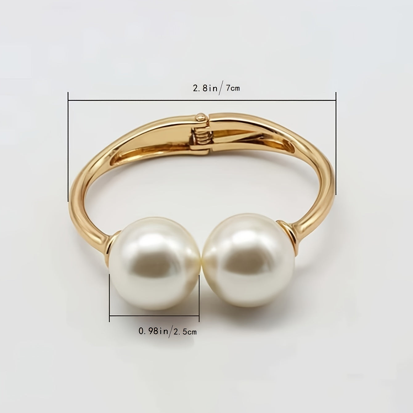 1pc Metal Curtain Tieback, Faux Pearl Decor Curtain Holdback Buckle For Holding Curtains & Drapes, Simple & Elegant Home Decor