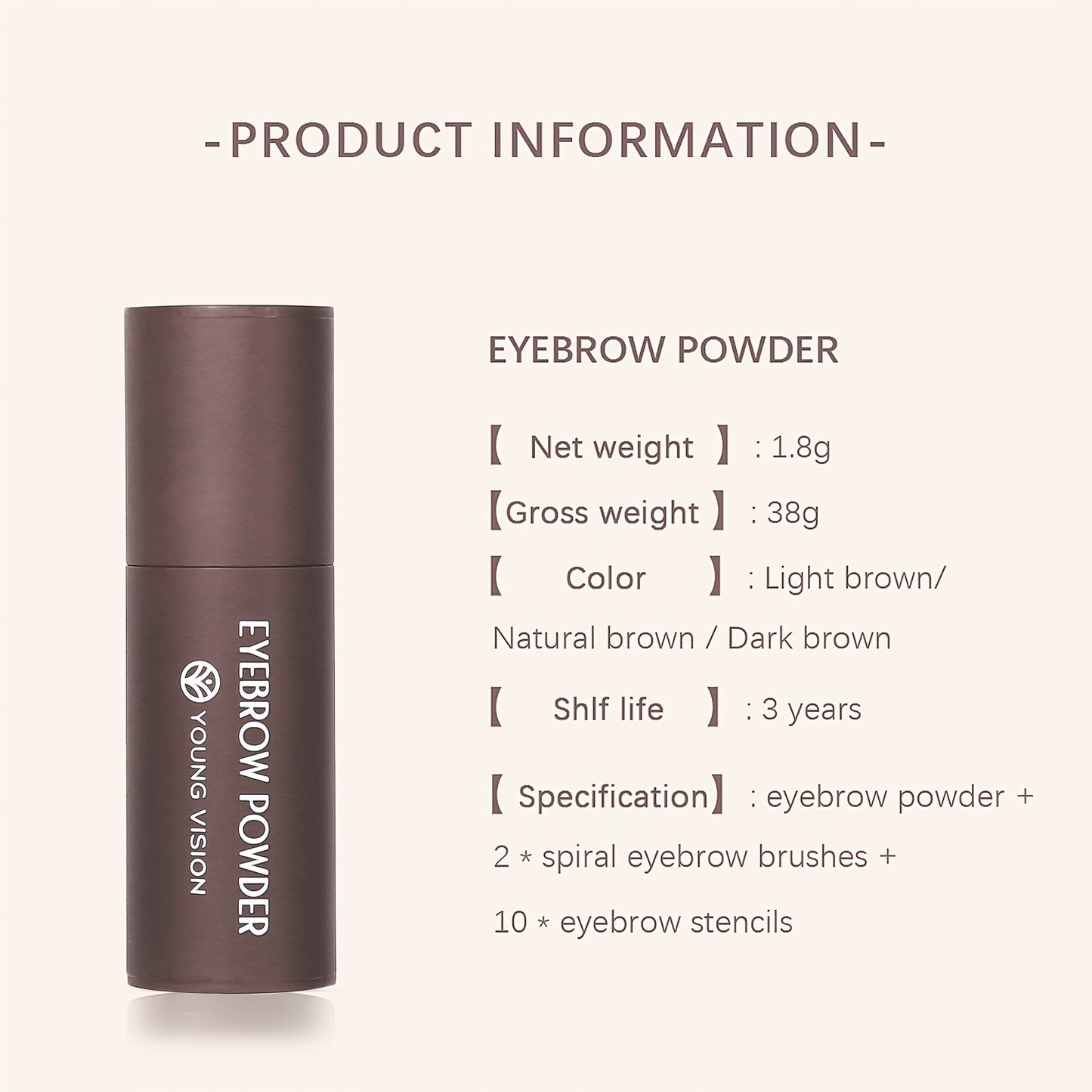 One-Step Eyebrow Stamp Stencils Kit: Powder Makeup for Perfect Brows