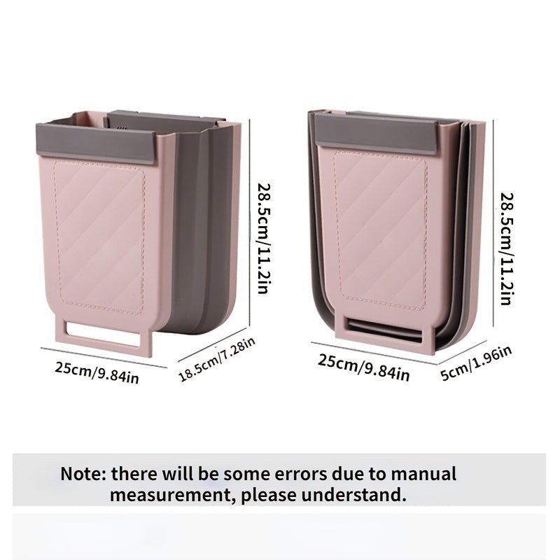 1pc Garbage Can Hanging Household Foldable Cabinet Door Classification Multifunctional Garbage Can In Kitchen