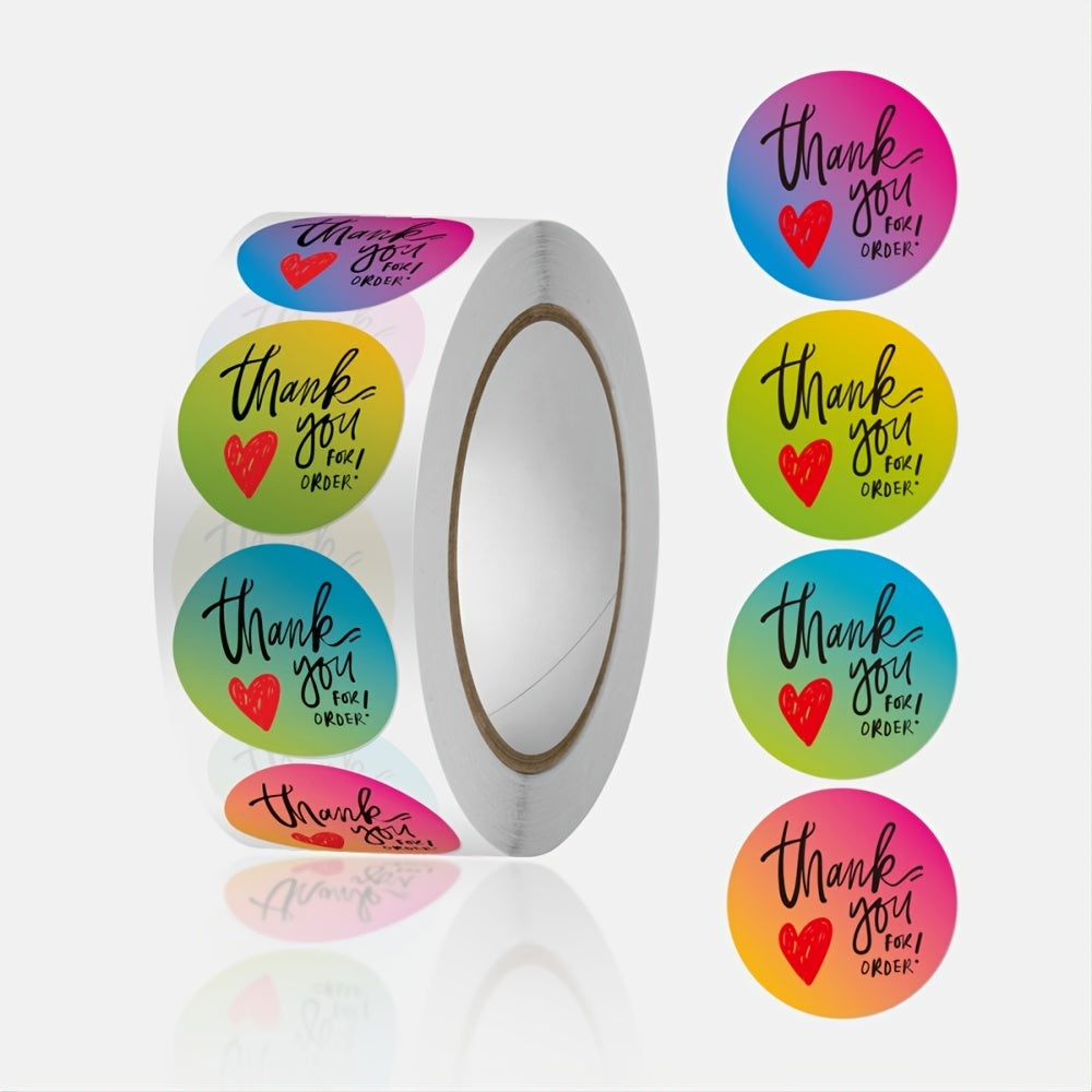 500PCS "Thank You" Stickers Roll