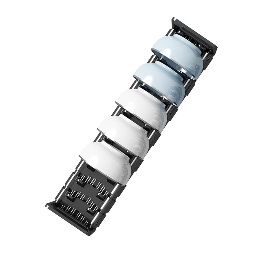 1pc Dish Organizer Rack For Cabinet, Adjustable Plate Holder Small Dish Drying Racks, Under Sink Storage Countertop Mount With Removable Slots