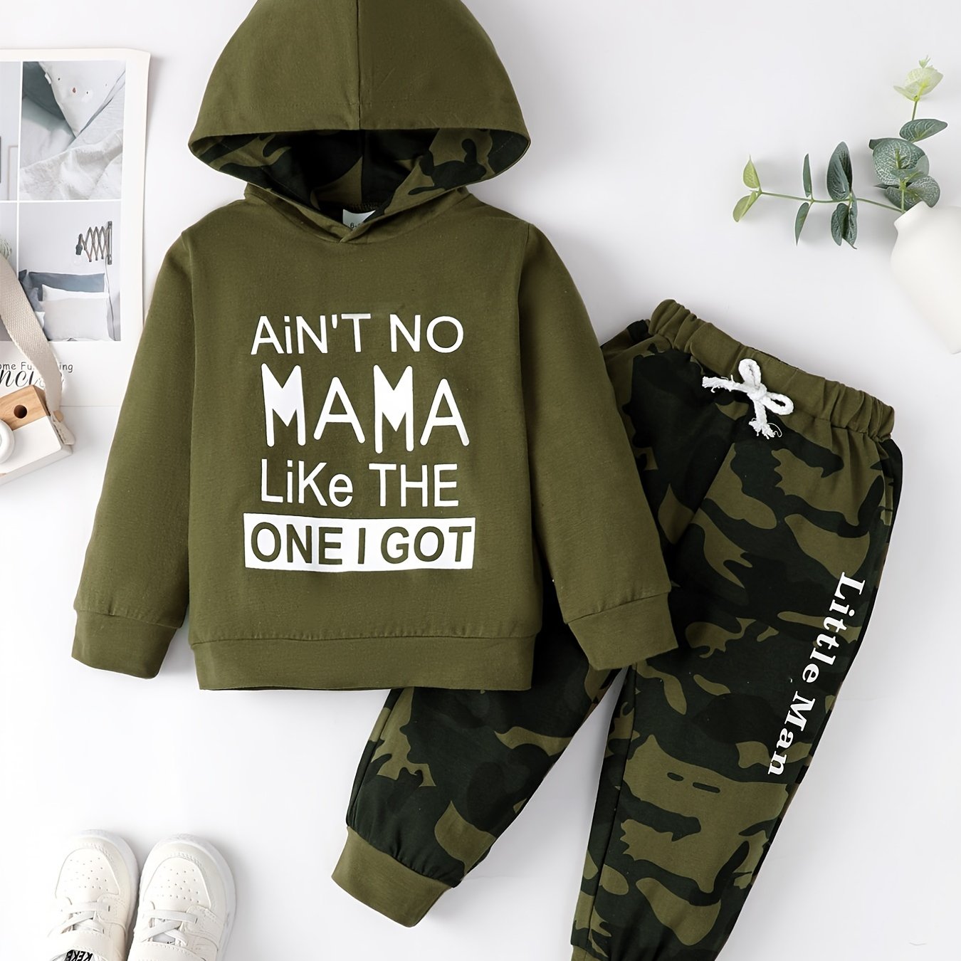 Boys' Hooded Sweatshirt & Sweatpant Set