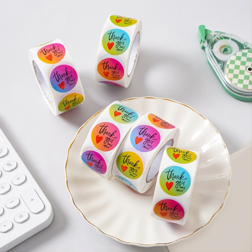 500PCS "Thank You" Stickers Roll