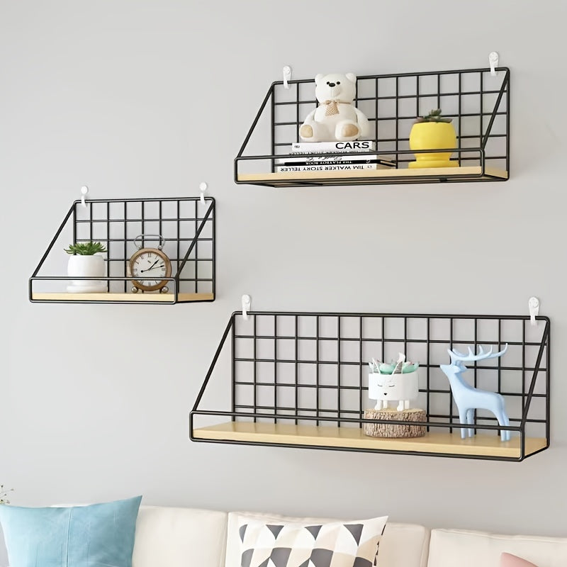 1pc Floating Shelves Wall Mounted, Hanging Storage Shelf For Bathroom, Living Room, Bedroom, Kitchen