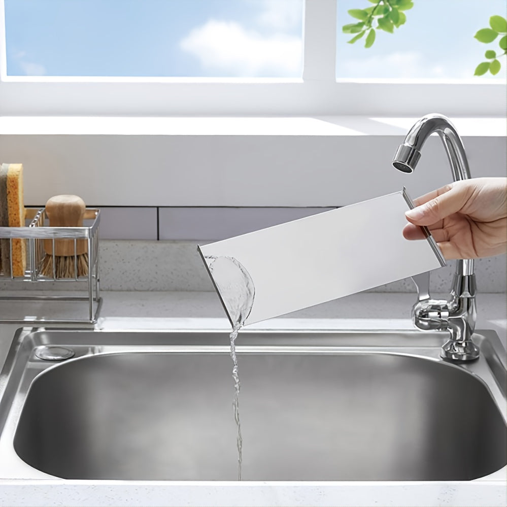 1pc Kitchen Stainless Steel Sink Storage Shelf Tabletop Sponge Mop Rag Dishcloth Sink Draining Bathroom Storage Rack