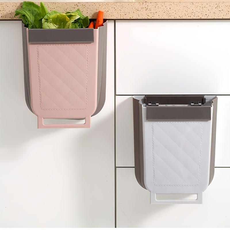 1pc Garbage Can Hanging Household Foldable Cabinet Door Classification Multifunctional Garbage Can In Kitchen